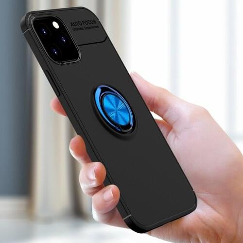 12 Pro Case Magnetic Car Holder Case For iPhone 12 Mini Shell 360 Rotating Finger Ring Phone Cover ForApple 12 Pro Max Capa