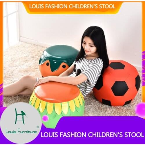 Louis fashion Childrens stool Cartoon Leather Bench, Small Bench, Sofa, Bench, Pier, Fashion Shoe-wearing Low Bench