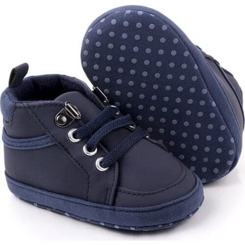 Baby Shoes Boys New Booties Fashion 0-1 Years Hook Loop Baby Boots First Walkers Toddler Crib Shoes