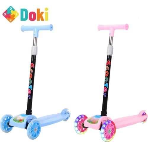 Kids Scooter Silent wheel Light up toys Wear resistant wheel Childrens car toy 3 heights Portable Kids gift Sport toy Bicycle