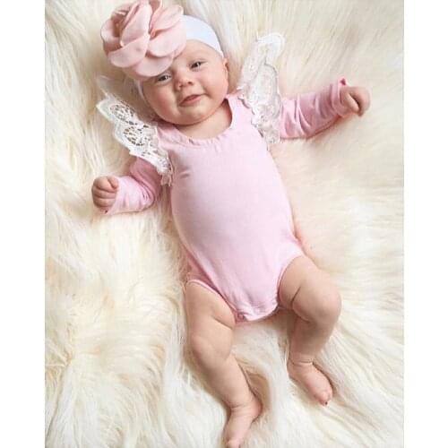 Baby Girl Romper Autumn Princess Childrens Lace Flying Sleeve Jumpsuit Kids Baby Clothing Clothes Newborn Jumpsuit Baby Clothes