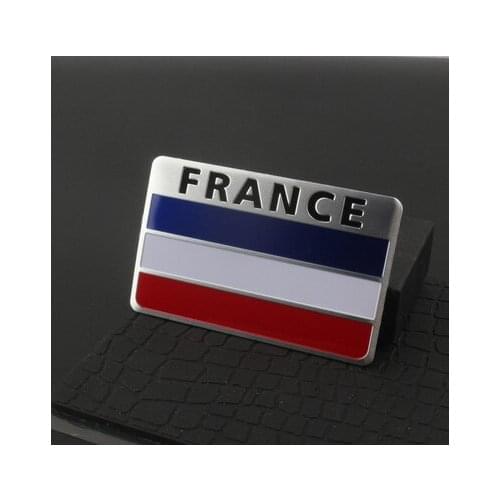 France Flag Auto Trunk Side Tailgate Motorcycle Emblems Badges Decal Sticker Car Accessories