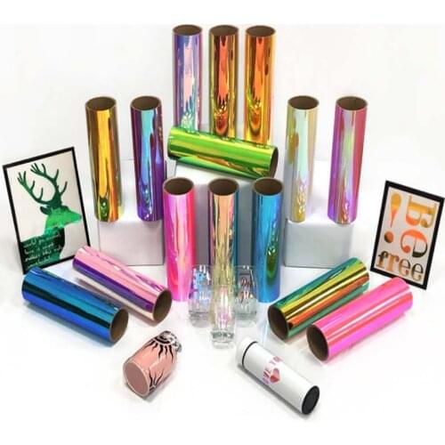 Holographic Adhesive Craft Vinyl 30.5cmx150cm decorative film, even if you stick the cup sticker