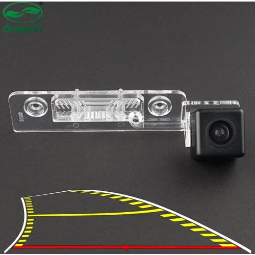 4089T Dynamic Trajectory Parking Line Car Rear View Reverse Backup Camera For VW Skoda Octavia II Ford Mustang GT CS 2008-2013