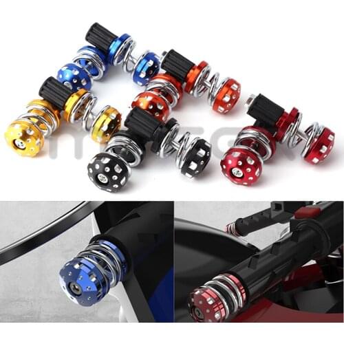 Motorcycle 7/8'' 22mm Handle Bar End Weights Handlebar Grips Cap Anti Vibration Silder Plug Aluminum Alloy 5 Colors