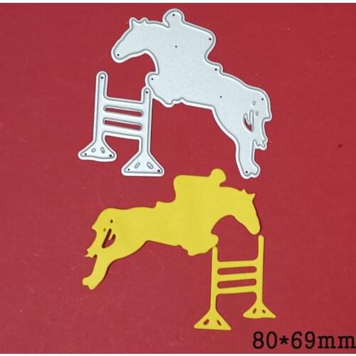 Men riding horse Metal Cutting Dies Stencils diy Scrapbooking Photo Album Decorative Embossing Paper Card Crafts Die Template