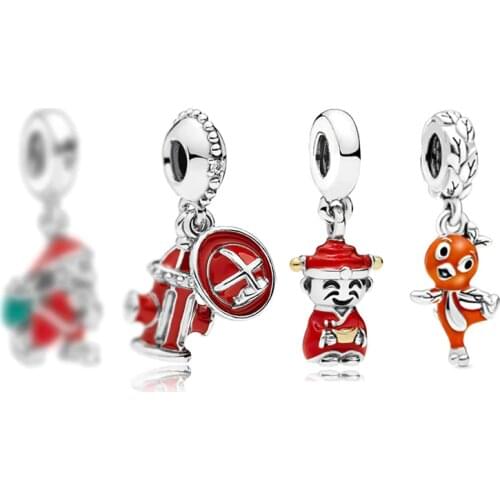 2020 New Red Fortuna Santa Claus Pendant Suitable For DIY Charm Bracelet Small Ornaments Female Christmas Gift Recommendation