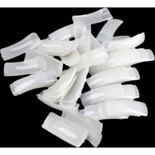 New 500 Pcs/Set False Nail Art Design Tips French Fingernails Acrylic UV Salon Design White SCI88