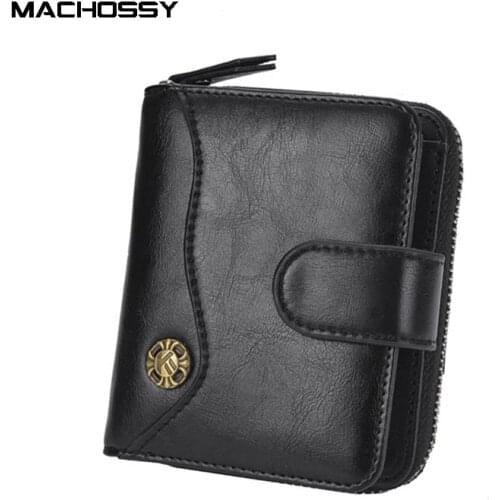 New Arrival PU Leather Men Wallet Coin Purse Small Mini Card Holder PORTFOLIO Portomonee Zipper Male Wallet Pocket