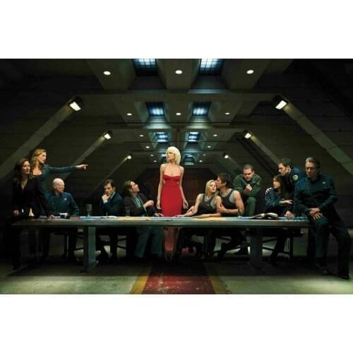 Battlestar Galactica Last Supper Art Film Print Silk Poster Home Wall Decor 24x36inch