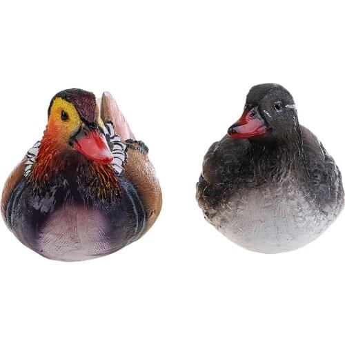 Resin Animal Sculpture Modern Garden Zoo Ornament Outdoor Decorations Floating Ducks