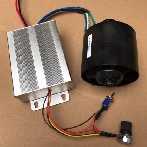 Violent All-plastic Ducted Fan Inner Rotor DC Brushless Motor High-speed Turbo Fan 12V 7A