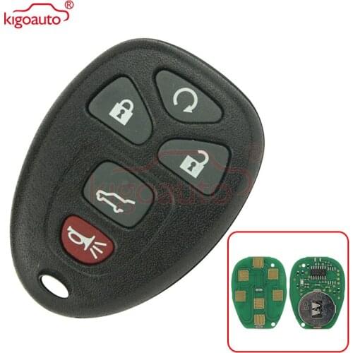 Kigoauto OUC60270 remote fob 5 button 315Mhz for GMC Acadia Yukon 2007 2008 2009 2010 2011 2012 2013 2014