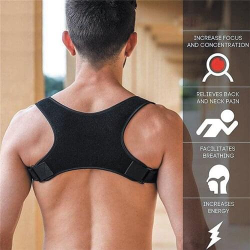 Adjustable Posture Corrector Back Support Shoulder Back Brace Posture Correctionr Spine Corrector Health Postural Fixer Tape
