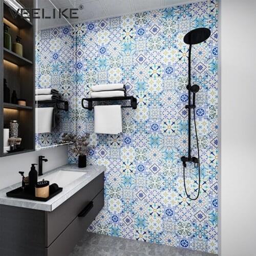 Self-adhesive Wall Stickers Panels Modern Floor Background Decoration Waterproof Tiles Multiple Styles Thickened Matte Wallpaper