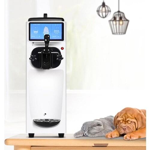 Intelligent Ice Cream Machine Commercial Small Soft Ice Cream Desktop Single Head Ice Cream Machine 110V/220V