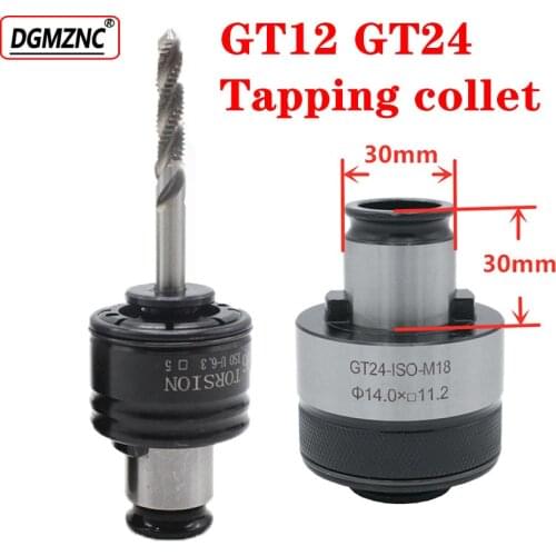 High precision Tapping chuck GT12 GT24 M2 M4 M6 M8 M10 M12 M14 M16 M18 M20 torque Tapping tool handle G3 G12 tapping collet