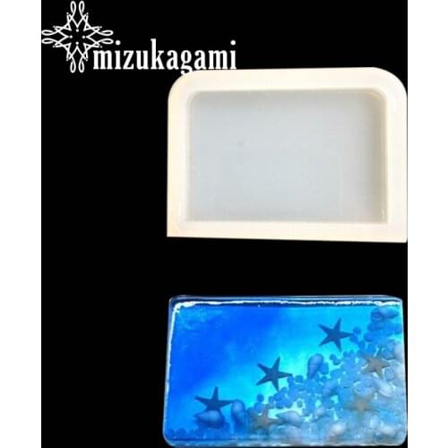 UV Resin Jewelry Liquid Silicone Mold Rectangle White Epoxy Resin Molds Charms For DIY Handwork Jewelry Finding Accessories