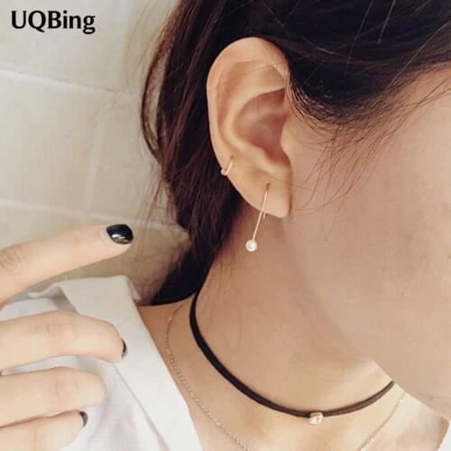 2016 New Design Silver Color Earrings Pearl Jewelry Drop Earings For Women Free Shipping Brincos