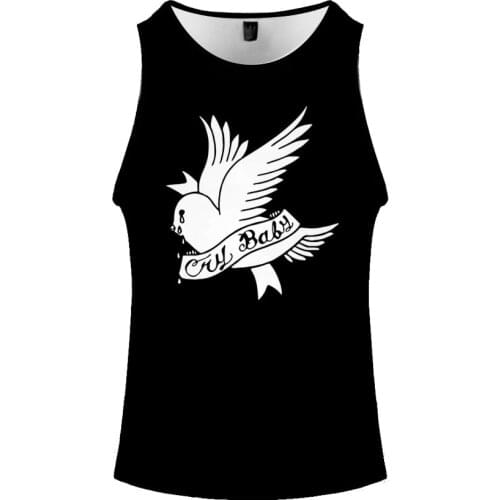 Lil Peep Vest Sleeveless Men Casual Sports Vests Streetshirt Rapper Singer Hell Boy 3D Print Summer Fitness Tops