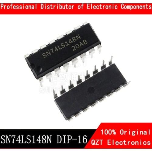 10pcs/lot SN74LS148N DIP-16 HD74LS148P 74LS148 8-wire-3 line octal priority encoder new original In Stock