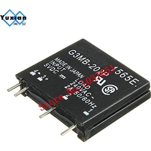 10PCS/LOT Solid state relay G3MB-202P-5VDC G3MB-202P-5V G3MB-202P DC-AC PCB SSR In 5VDC,Out 240V AC 2A