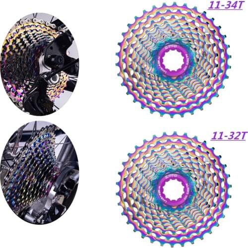 12-Speed Cassette Sprocket Rustproof Bike Freewheel, Mountain Road Bicycle Flyhwheel Repair Store Component 11-32T/34T Teeth