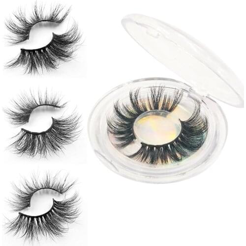 25mm Mink Eyelashes Mink Lashes Bulk 3D Mink Lashes 5D Long Curly Eyelash Extension False Magnetic Eyelashes Tool With Laser Box