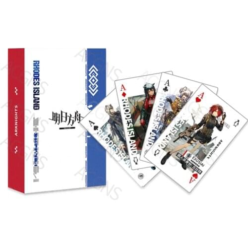 54 Pcs/set Anime Arknights Poker Cards Toy Paper Playing Card Party Board Game Collection Gift