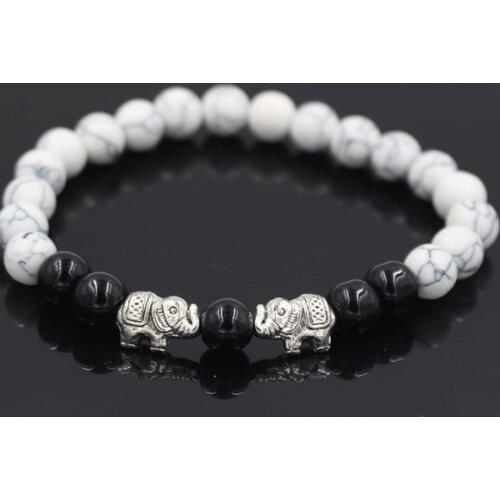 8mm h43 Chakra Healing Balance Reiki Buddha Prayer Yoga elastic adjusted Punk Charm nature stone bead Bracelet