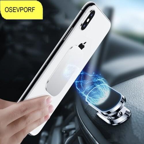 Metal Magnetic Car Phone Holder 360 Rotation Mount Mobile Support Cellphone Mini Stand Universal For iPhone 11 12 Pro MAX XS XR