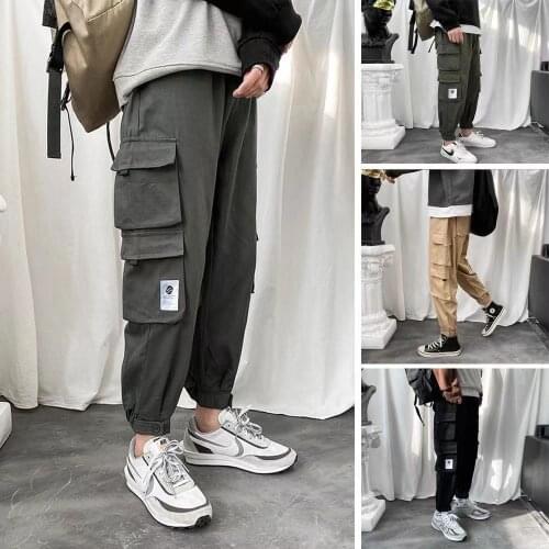 Men Pants Cargo Pants Men Streetwear Harajuku Joggers Pants Hip Hop Casual Trousers Sweatpants Japanese Streetwear Woman Pants