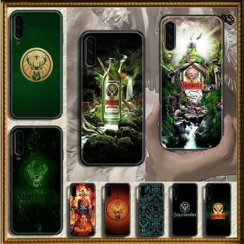 Alcohol Logo Jagermeister Phone case For Samsung Galaxy A 3 5 7 8 10 20 21 30 40 50 51 70 71 E S 2016 2018 4G black 3D