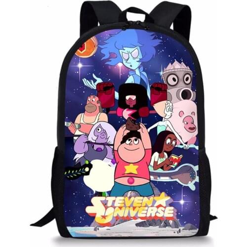 HaoYun Childrens School Backpack Steven Universe Pattern Kids Backpack Cartoon Anime Design Toddler Boys Girls School Book Bags
