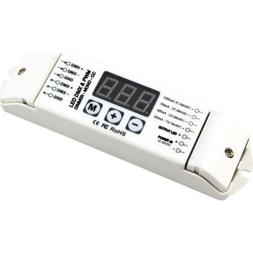 BC-831-CC Constant current 350mA led light dmx mono dimmer 1ch dmx decoder