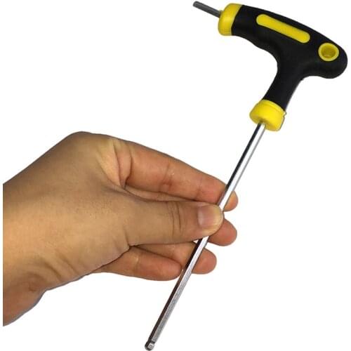 4mm One Piece Skate Shoes Inner hexagon spanner Blade Tools Wrench T -Handle Inline Skate Shoes Repair Hex Key Random Color