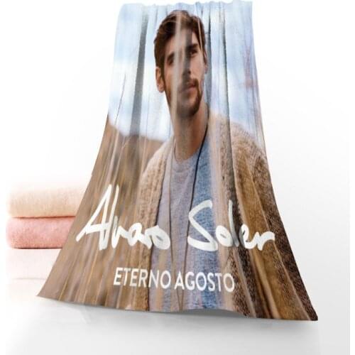 Custom Alvaro Soler Bath Towel Washcloth Home Textile Travel Hand Face Towel Microfiber Fabric Bathroom Towels