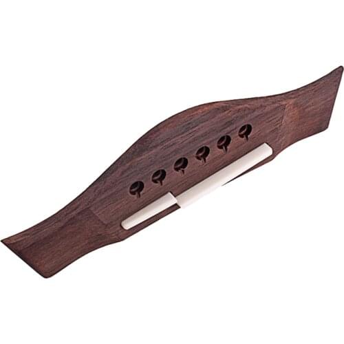 Exquisite Wooden 6-strings Guitar Bridge for Acoustic Folk Guitar Accessory