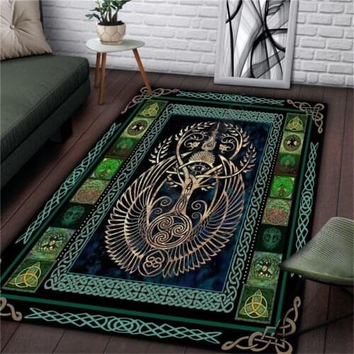 Viking Tree of Life 3D All Over Printed Rug Non-slip Mat Dining Room Living Room Soft Bedroom Carpet