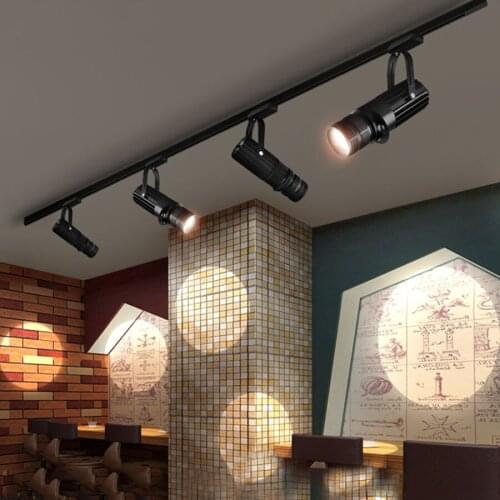 BEIAIDI Creative 4 level Adjustable Focusing Track Spotlight Zoom Led Track Light Restuarant Museum Cafe Stage shop Spotlight