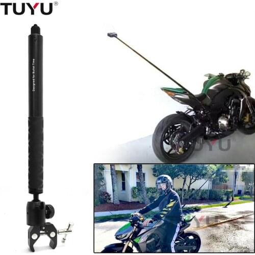 TUYU Motorcycle Bike Camera Holder Handlebar Bracket Stand For Insta360 One R X2 & GoPro Invisible Selfie Stick Accessory