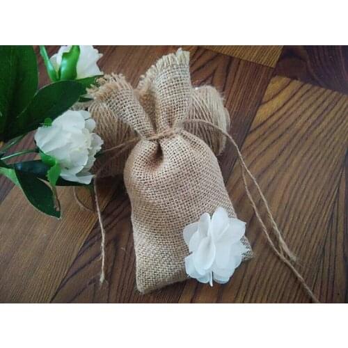 Burlap Clutches Bridesmaids Wedding Gift Bags 300pcs/lot Wedding Party Decoration Supplies Baby Shower Favors