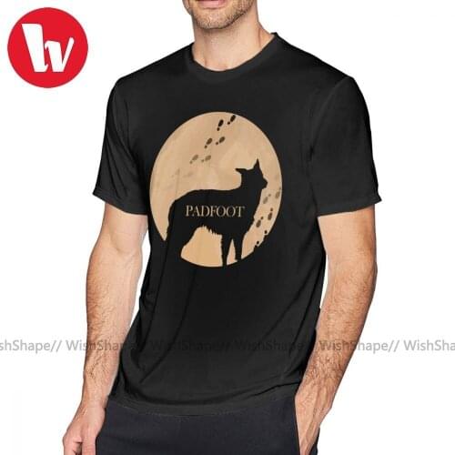 Moony T Shirt Padfoot T-Shirt 100 Percent Cotton Short Sleeve Tee Shirt Beach Printed Men Cute 4xl Tshirt