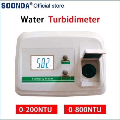 Desktop Turbidimeter Microcomputer Scattered Light Turbidity Meter Tester 0-200NTU/800NTU Sewage Tap Water Quality Detector