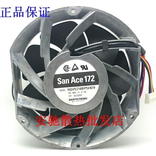 Sanyo Denki 9GV5748P5H09 Server Cooling Fan DC 48V 2.0A 170x150x50mm 4-wire