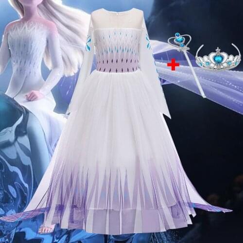 Baby girl dress new princess dress snow queen dress girl dress halloween cosplay dress child performance dress girl clothes