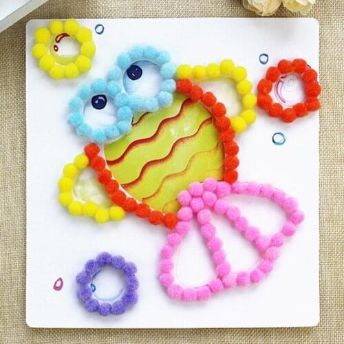 100Pcs Multi Size 8-30mm Pompoms DIY Dolls Handmade Soft Pompones Fluffy Plush Crafts For Diy Home Decor Sewing Supplies