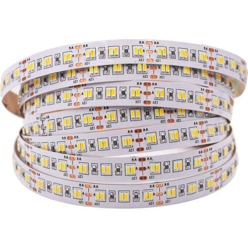5M CCT LED Strip Light DC12V 3014 5050 Flexible Dual Color LED Tape Double Color Mixed Ribbon for Home Decoration 60 120 216 LED