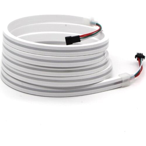 4mm 6mm Narrow LED Neon Strip Light Waterproof 1903 RGBW 3838IC 96pixels/m Individually Addressable Flexible LED Neon Lighting