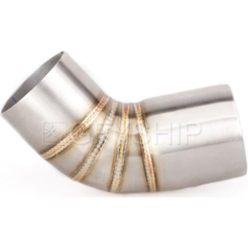 Motorcycle Exhaust Middle Mid Pipe Stainless Steel Connect Link Tubes Midpiece Slip on for Ducati Monster 695 696 2008-2014